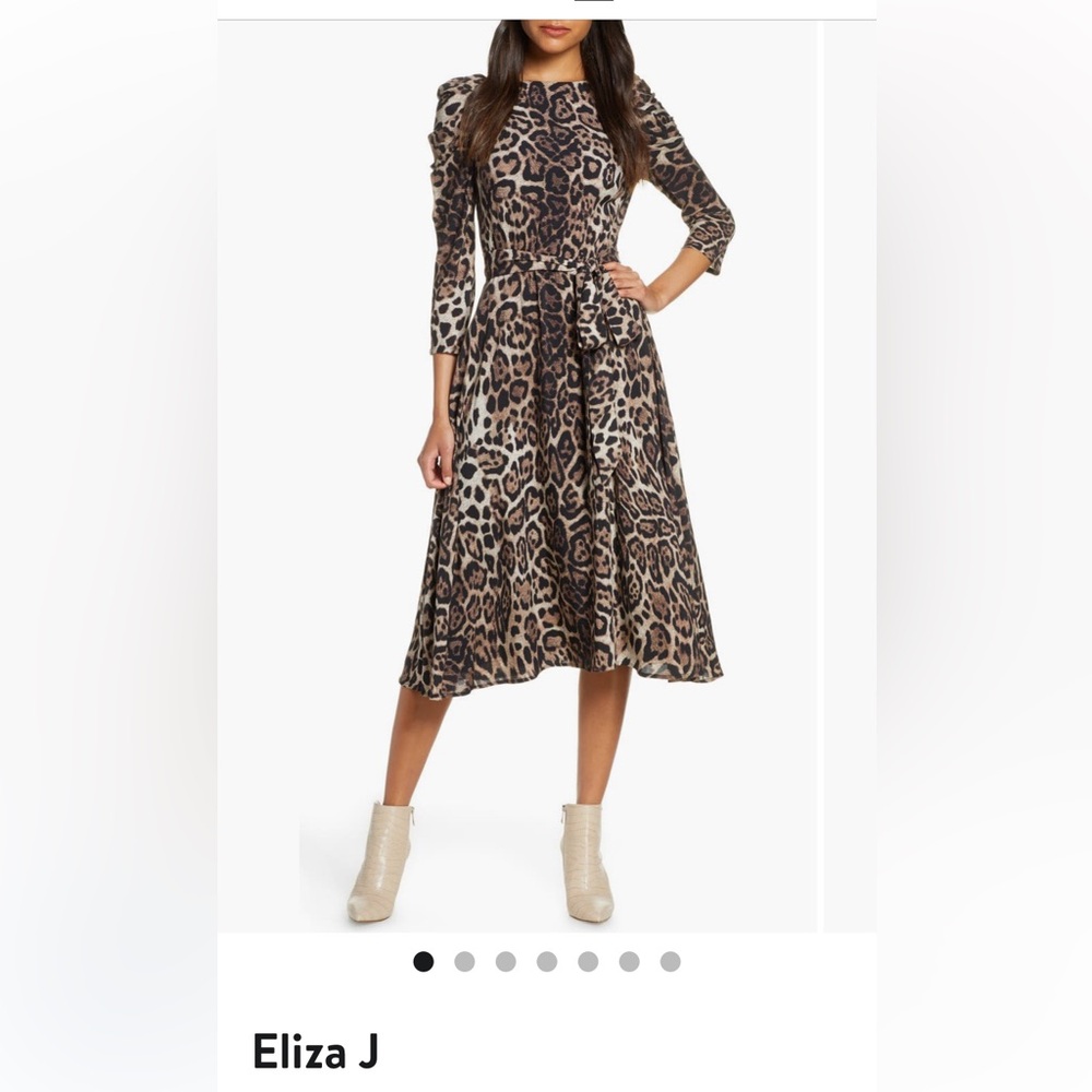 ISO Eliza J leopard dress size 14 or 16.